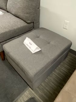 Clearance New ottoman, ottoman, gray ottoman, Square ottoman, fabric ottoman, no storage ottoman, budget ottoman, footrest, ottoman footrest
