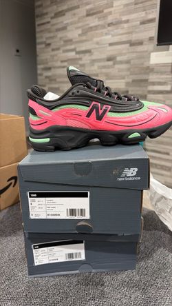 New Balance 1000 Pink Green Sneakers 🍉