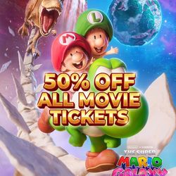 All tickets are 50% off