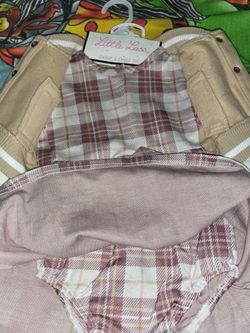 Little Lass Baby Girl Jacket & Dress Set