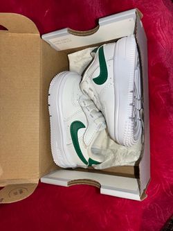 Nike Air Force 1 Toddler Sneakers White Green