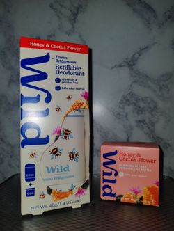 Brand NEW! 🆕   Wild Refillable Deodorant w/ refill--Honey & Cactus Flower