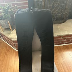 Men’s SHEIN Black Distressed Jeans Size 28