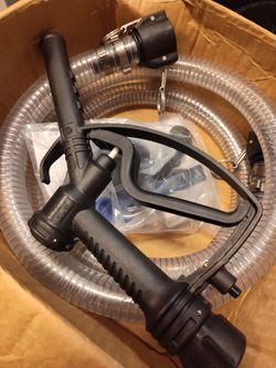 Uline H-8027 IBC Hose Kit – 8' Dispensing Hose with Nozzle – New