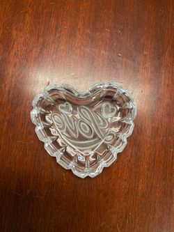 Glass trinket dish