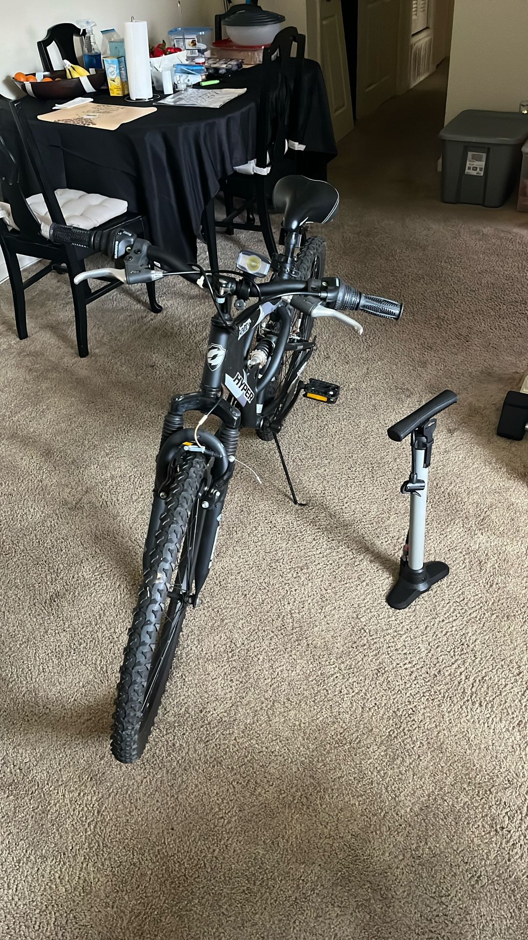 26 inch bike with new lights, pump,and inner tubes