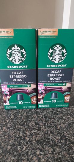 Starbucks By Nespresso Decaf Espresso Roast Coffee Capsules