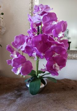 Beautiful Faux Orchid Bright Purple