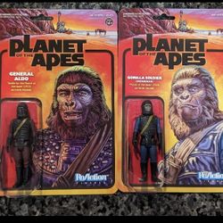 Super 7 Planet Of The Apes Aldo & Soldier Ape