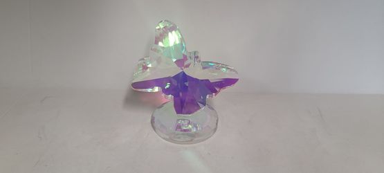 Beautiful Irradesant Crystal Butterfly Figurine