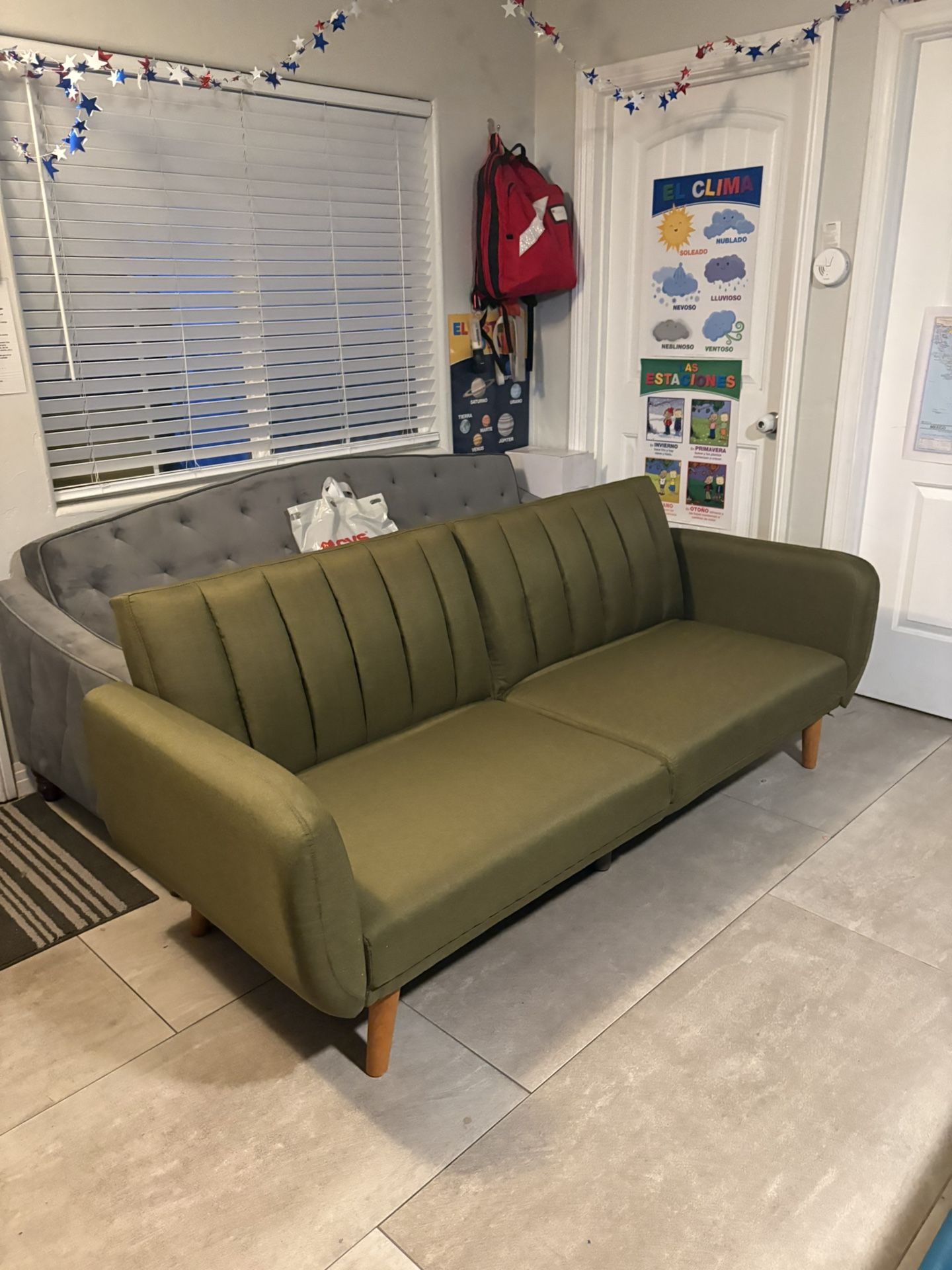 NEW Green Futon