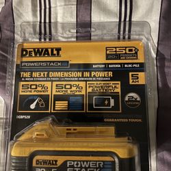 DeWalt Power Stack Battery 20V. 5.0 ah