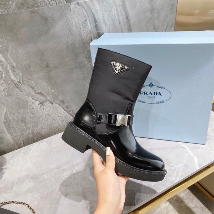 Prada Women’s Boots With Box 2025 New
