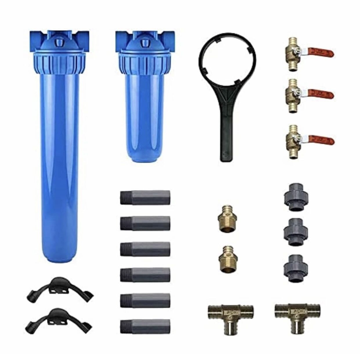 NEW! Aquasana EQ-1000-075 Pro Water Filter Installation kit, Blue