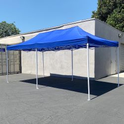 $185 (New) Heavy duty 10x20 ft ez pop up canopy outdoor party tent instant shades w/ carry bag