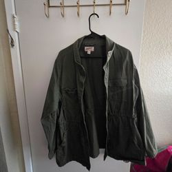 Arizona Olive Green Utility Jacket 1X