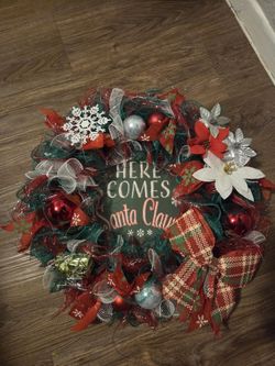Christmas Santa Wreath
