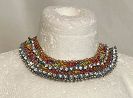 Multicolored Collar Style Necklace