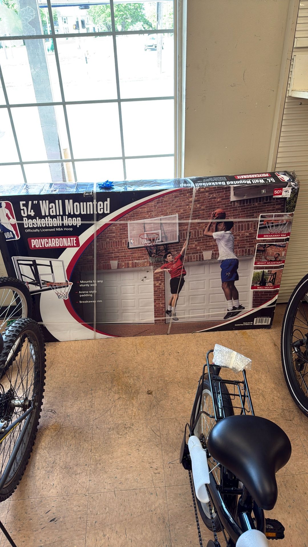 54” Wall Mounted Basketball Hoop