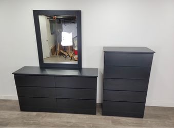Dresser whit mirror and chest - Cómoda con espejo y Gavetero