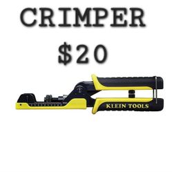 Klein Tools Extended Reach Coax Crimper Tool.