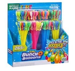 Zuru Bunch O Balloons Crazy 265+ Rapid-Filling Self-Sealing Water Balloons