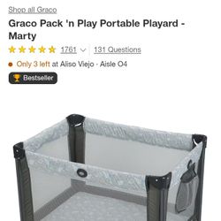 Graco Pack 'n Play Portable Playard - Marty