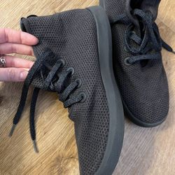 Allbirds Tree Topper: Dark Grey High Top Sneakers US 9