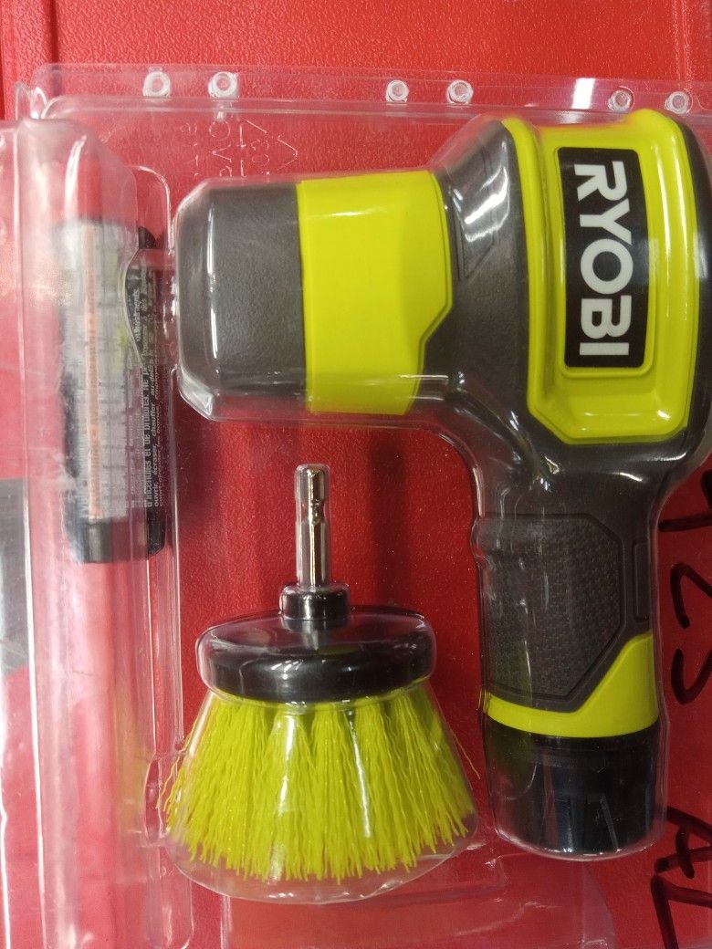 Ryobi USB Lithium Compact Scrubber Kit