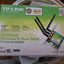 TP LINK Dual Band (2.4GHz + 5GHz) Wireless N Dual Band PCIe Adapter