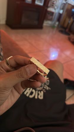 10k solid  gold 2 finger ring