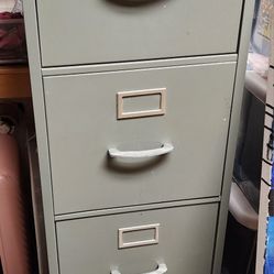 Deep 4 Drawer Letter Width Metal Vertical File Cabinet, Commercial Grade, Gray