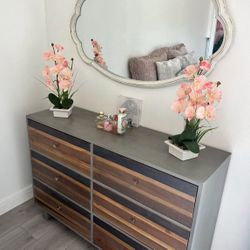 Full Bookshelf Bed Frame With Matching Dresser 