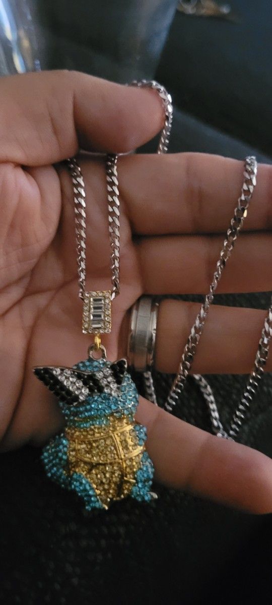 Pokemon squirtle necklace