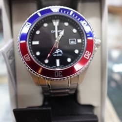 Casio Stainless Steel Dive Watch-Blue