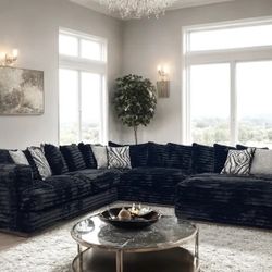Brand New Super Plush Comfy Corduroy Sectional Set 