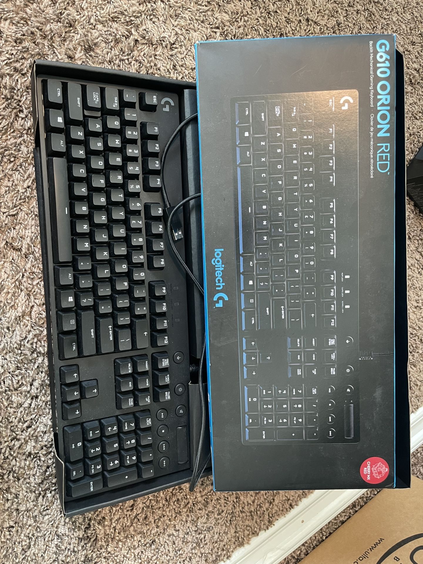 G610 Orion Red Wired Keyboard