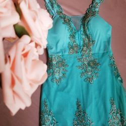 V neck embroidery lace mermaid long dress