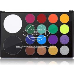 Face & Body Paint SFX Makeup Palette - 18 Colors, Water-Activated, Non-Toxic