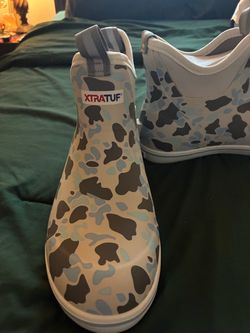 Xtratuf Ankle Deck Boots Camo Print