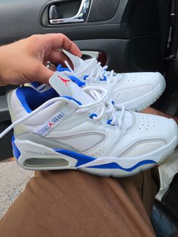 Nike Air Jordan True-Blue Low-Top Sneakers White Blue