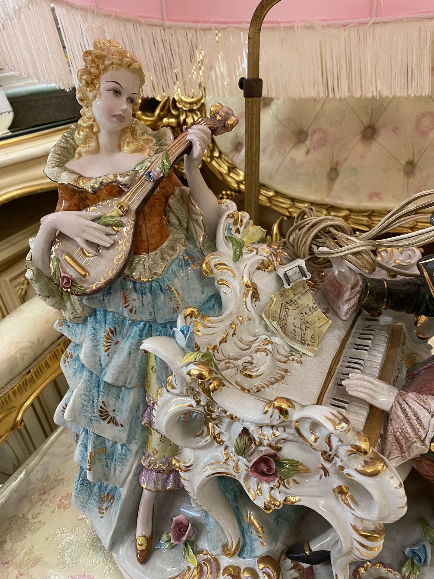 Italian Capodimonte Lamp Italy Check My Other Posts