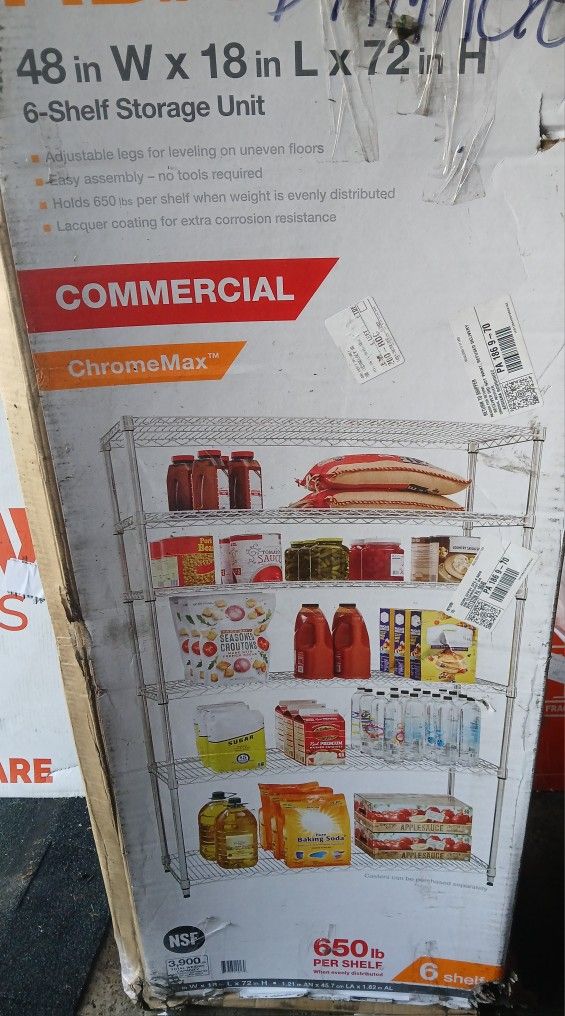 Commercial 6inch Shelf Storage Unit