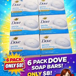 6 Pack Dove Soap Only $8