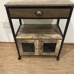 Stylish Rolling Storage Cabinet – Perfect for Home or Office!