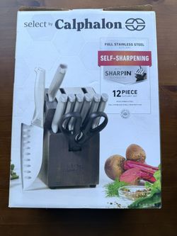 Calphalon Classic Self-Sharpening Cutlery Knife Block Set with SharpIN Technology, 12 Piece