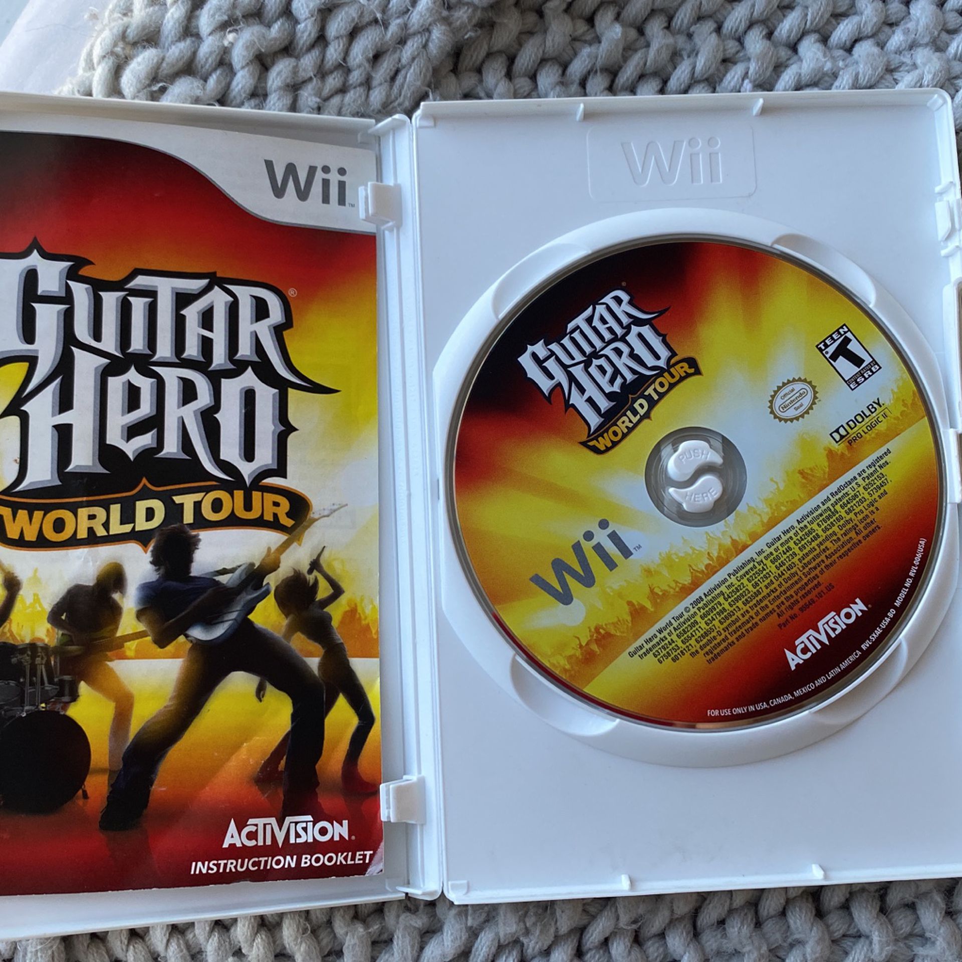 Wii Guitar Hero World Tour 