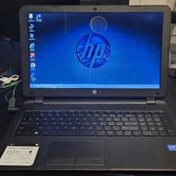 LapTop  15.6"in.  💻  HP  15 - F233wm  1.60 GHz. CPU  / 4.0 GB.  RAM/ 500GB.  HDD  - Windows  10 DVD-RW, Wi-Fi,  WebCam.  HDMI,  SD Card. Work ✔️ 