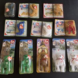 Lot of 11 Ty collectibles 