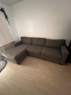 Couch with chaise lounge